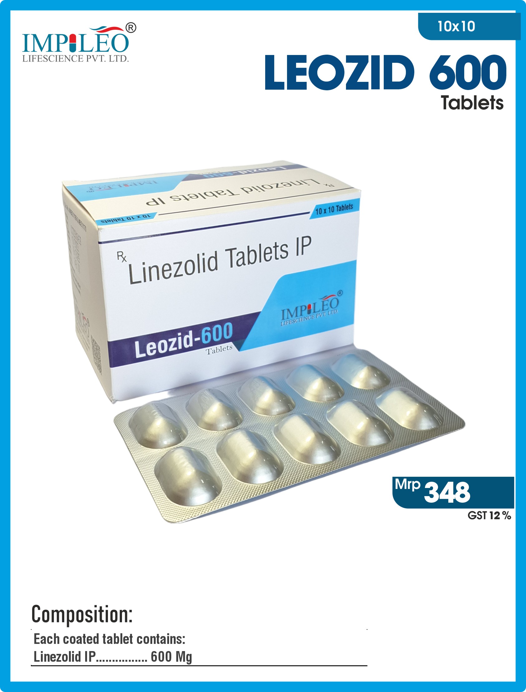 LEOZID 600 (Linezolid) Tablets from Trusted PCD Pharma Franchise in India
